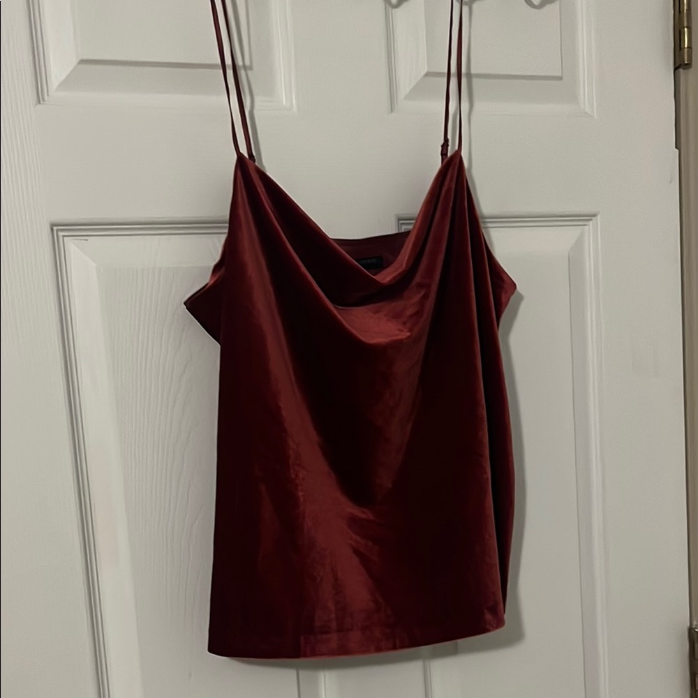 Banana Republic Red Asymmetrical Sleeveless Camisole